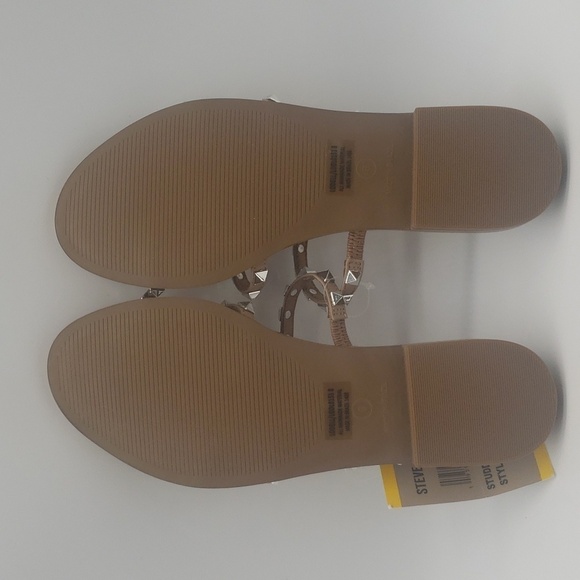 300- Steve Madden Slip-On 3 Studded Sandals Size 8 NWT - Picture 5 of 7